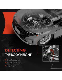 Sensor de Nivel de Altura A-Premium para Volkswagen Phaeton 2004-2006 2