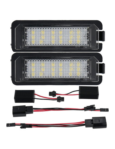 Luces de Placa de Licencia LED CSSLYZL 2 Pcs 6000K Blanco