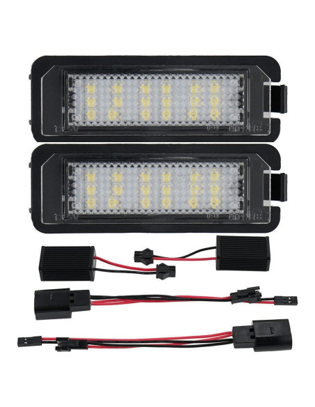 Luces de Placa de Licencia LED CSSLYZL 2 Pcs 6000K Blanco