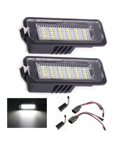 Luces de Placa de Licencia LED CSSLYZL 2 Pcs 6000K Blanco