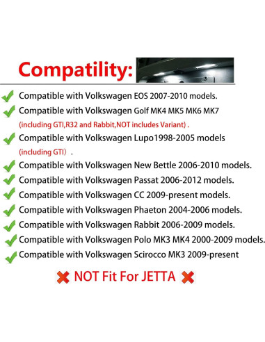 Luces de Placa de Licencia LED CSSLYZL 2 Pcs 6000K Blanco