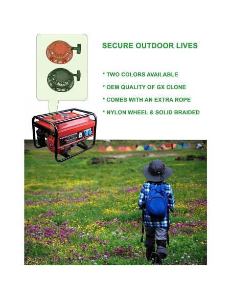 Arrancador por Tirón YAMAKATO para Motores Honda GX120 GX160