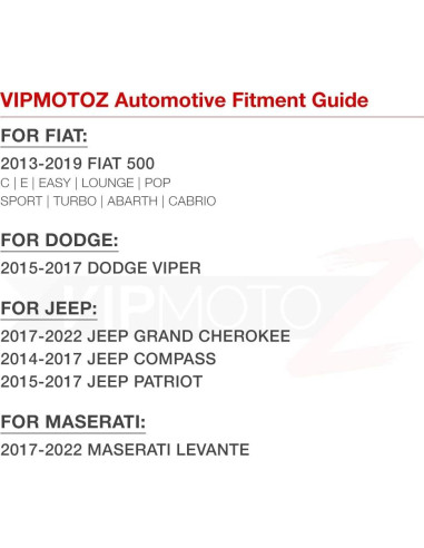 Conjunto de Luz de Placa LED VIPMOTOZ para Jeep y Fiat