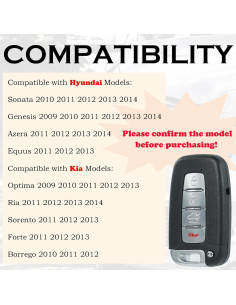 Llave Remota Hyundai Kia Compatible SY5HMFNA04 2010-2014 2