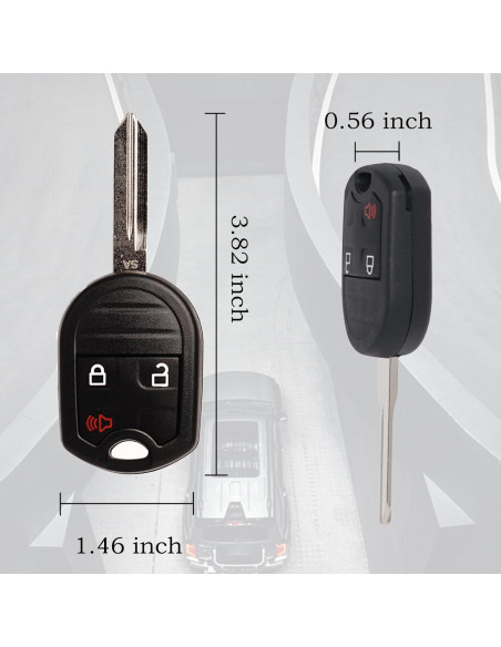 Control Remoto Llavero Ford CWTWB1U793 3 Botones Compatible