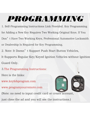 Control Remoto Llavero Ford CWTWB1U793 3 Botones Compatible