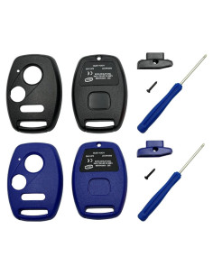 Funda de Llave Honda 3 Botones OVIOBOER Negro y Azul