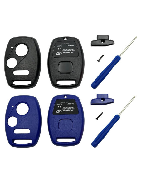 Funda de Llave Honda 3 Botones OVIOBOER Negro y Azul