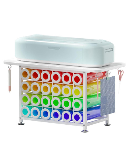 Carro Organizador de Artesanía ZHOOGE con 24 Soportes Vinilo