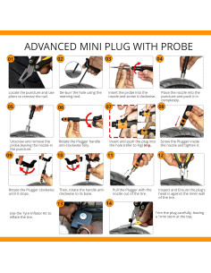 Kit de Reparación de Neumáticos Tubeless GRAND PITSTOP 21 Piezas 2