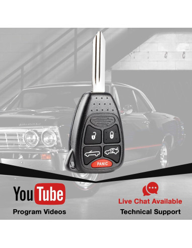 Control Remoto USARemote OHT692427AA 5 Botones para Chrysler