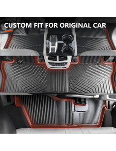 Tapetes de Piso Powoq para Honda Pilot 8 Asientos 2016-2022 2