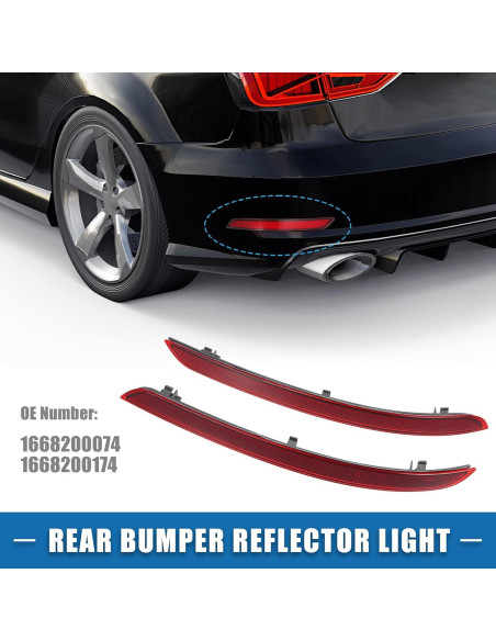 Luz Reflectora Parachoques Trasero A ABSOPRO Rojo Gris