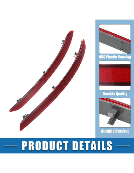 Luz Reflectora Parachoques Trasero A ABSOPRO Rojo Gris