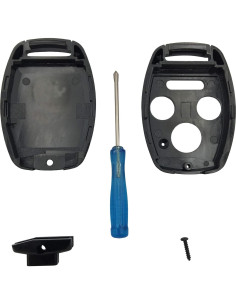 Carcasa Llave Honda 3 Botones BINOWEN Rojo y Negro 2