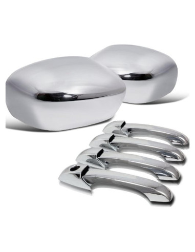 Mango de puerta cromado y cubierta de espejo Spec-D Tuning para Chrysler 300 300C 2005-2010 y Dodge Magnum 2005-2008