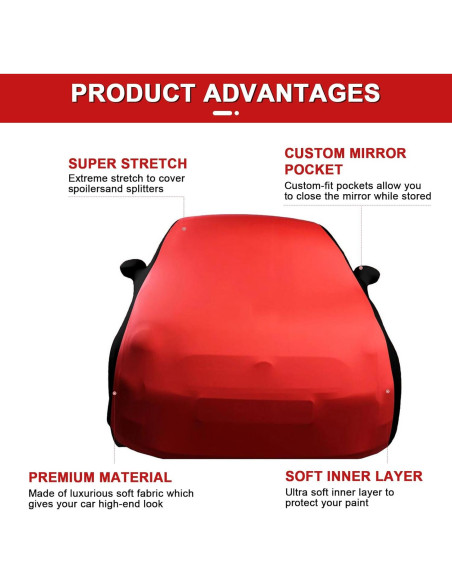 Funda de Coche Interior Sportuli 2007-2025 Fiat 500C Lujo