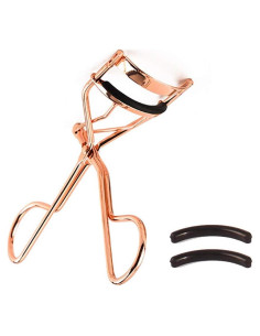 Rizador de Pestañas Profesional EMILYSTORES Dorado con Almohadillas