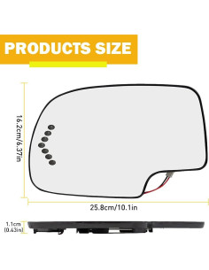 Espejo Lateral Yikesai Calefaccionado Convexo Izquierdo 2