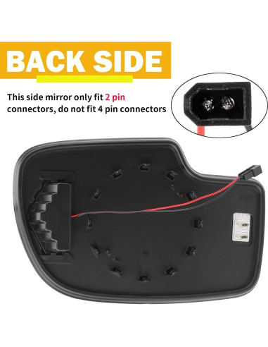 Espejo Lateral Yikesai Calefaccionado Convexo Izquierdo