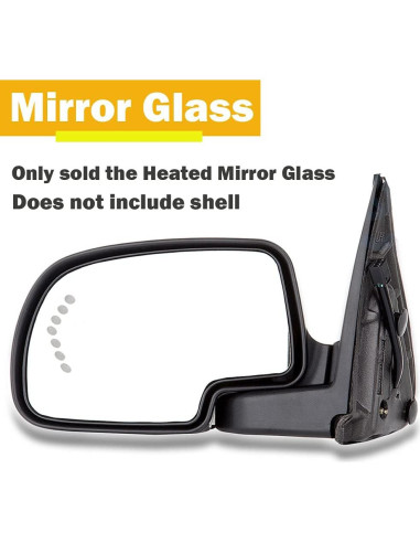 Espejo Lateral Yikesai Calefaccionado Convexo Izquierdo