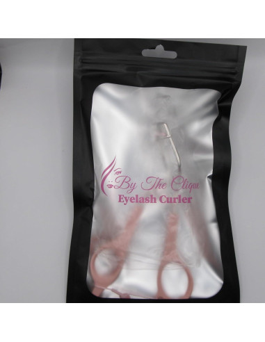 Rizador de Pestañas By The Clique Mini Rosa con Silicona