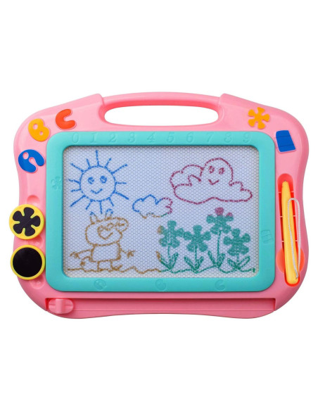 Pizarra Magnética IKS85P Rosa para Niños Pequeños