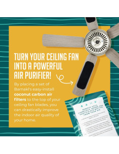 Filtros de Ventilador de Techo Barnakl - Paquete de 3 2