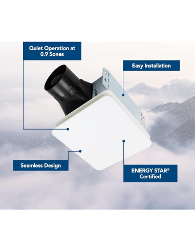 Ventilador de Extracción Broan-NuTone BE8 80 CFM Silencioso