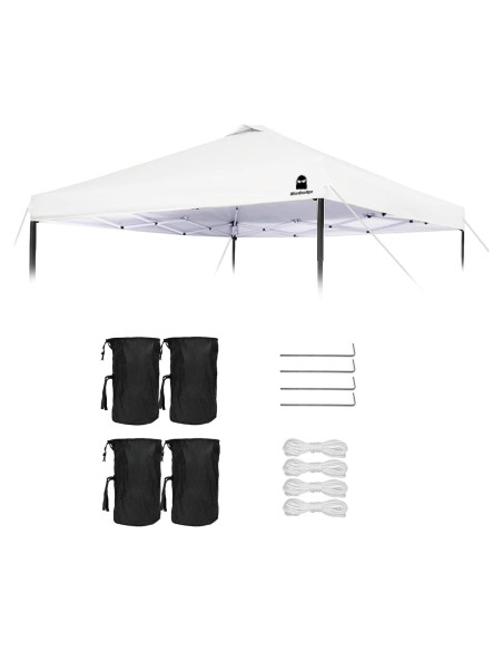 Cubierta Superior Canopy MordenApe 3x3m Blanca Impermeable