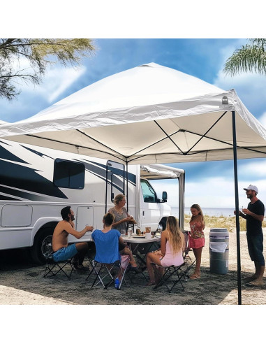 Cubierta Superior Canopy MordenApe 3x3m Blanca Impermeable