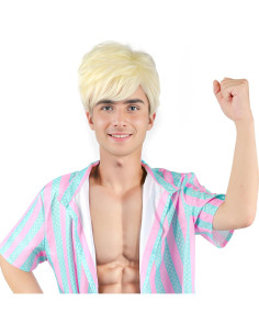 Peluca CYNTHIA Rubia Corta para Hombres Disfraz Halloween 2