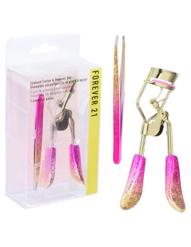 Kit Rizador de Pestañas y Pinzas Forever 21 - 2 Piezas