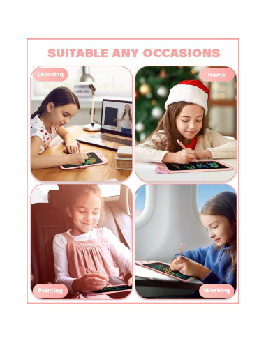 Tableta LCD de Dibujo Bravokids 10" Unicornio Rosa