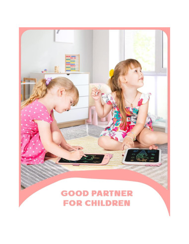 Tableta LCD de Dibujo Bravokids 10" Unicornio Rosa