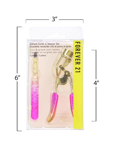 Kit Rizador de Pestañas y Pinzas Forever 21 - 2 Piezas
