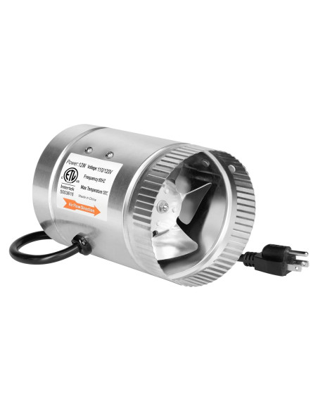 Ventilador de Conducto iPower 10 cm 100 CFM Bajo Ruido