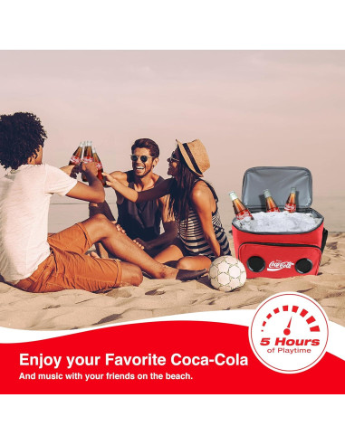 Bolsa Térmica Gabba Goods Coca Cola 25L con Altavoces Bluetooth