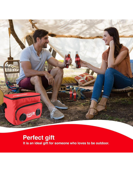Bolsa Térmica Gabba Goods Coca Cola 25L con Altavoces Bluetooth