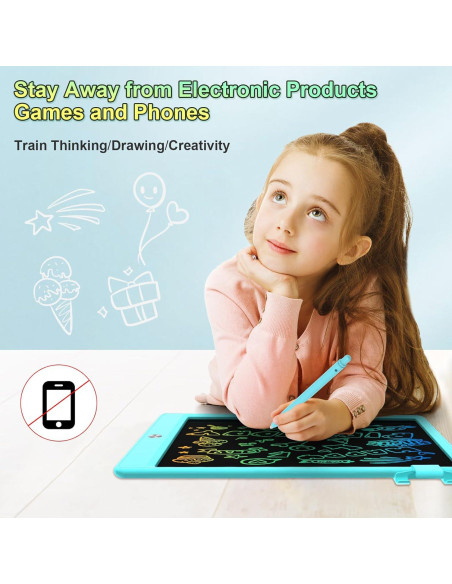 Tableta de Dibujo LCD CHAFEGY 10.5" Azul para Niños