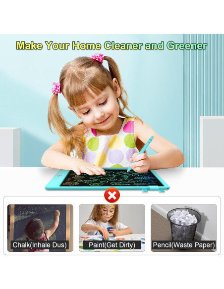 Tableta de Dibujo LCD CHAFEGY 10.5" Azul para Niños