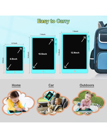 Tableta de Dibujo LCD CHAFEGY 10.5" Azul para Niños