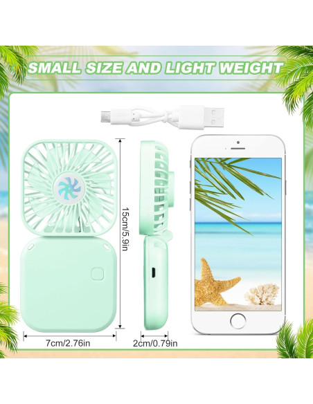 Ventilador de Cuello Hortsun 3 Piezas Portátil 3 Velocidades