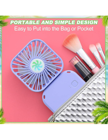 Ventilador de Cuello Hortsun 3 Piezas Portátil 3 Velocidades