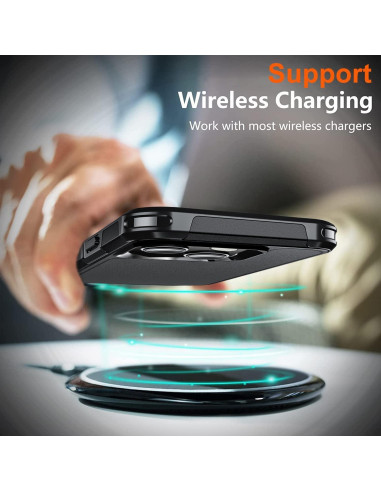 Funda a prueba de golpes AEDILYS para iPhone 15 + 2 protectores