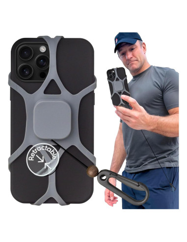 Correa Antirrobo Pulpo Leash Gris para Smartphones hasta 17,27 cm