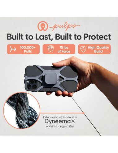 Correa Antirrobo Pulpo Leash Gris para Smartphones hasta 17,27 cm