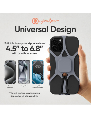 Correa Antirrobo Pulpo Leash Gris para Smartphones hasta 17,27 cm