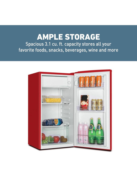 Mini Nevera West Bend WB0310RCRXR Compacta 87.99L Roja