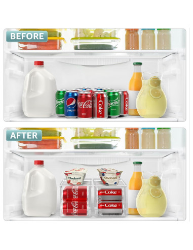 Organizador de Latas Sorbus Paquete de 2 Apilable 12 Latas